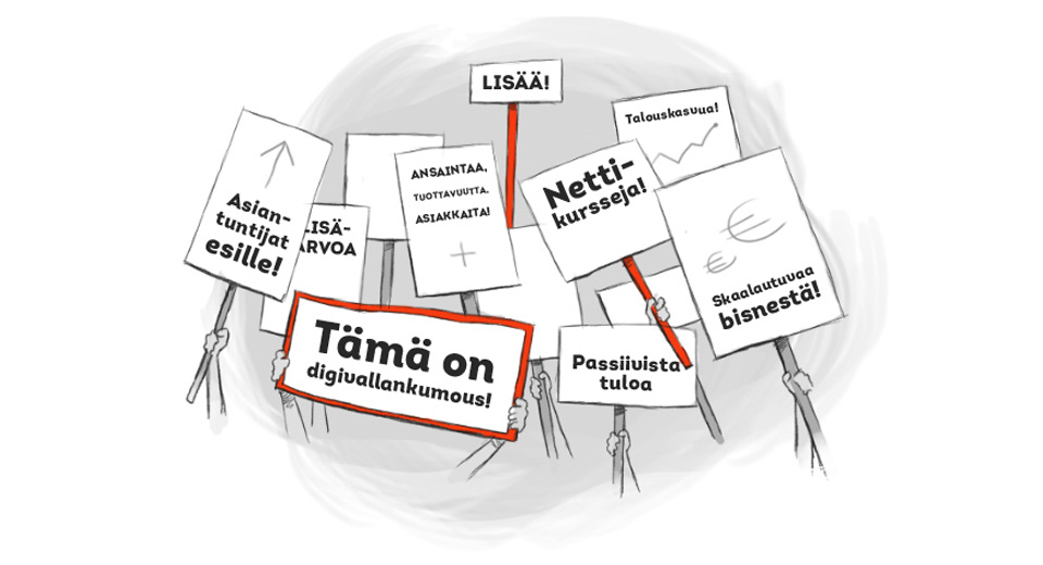 Tämä on digivallankumous! Lisää ansaintaa, tuottavuutta, asiakkaita ja passiivista tuloa!